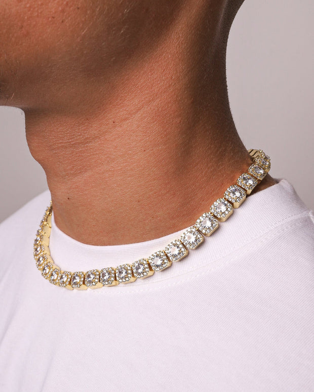 10MM Diamond Cluster Tennis Chain