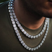 10MM Diamond Cluster Tennis Chain