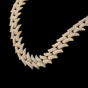 16mm Horned Curb Cuban Link Chain