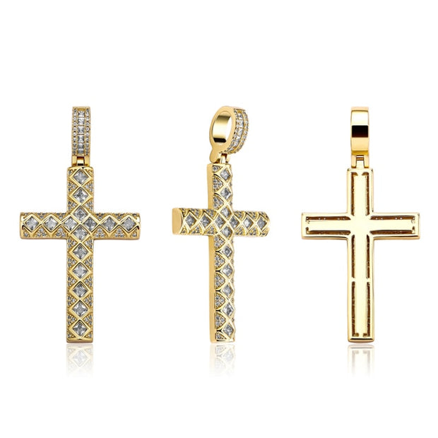 Diamond Inset Cross Chain